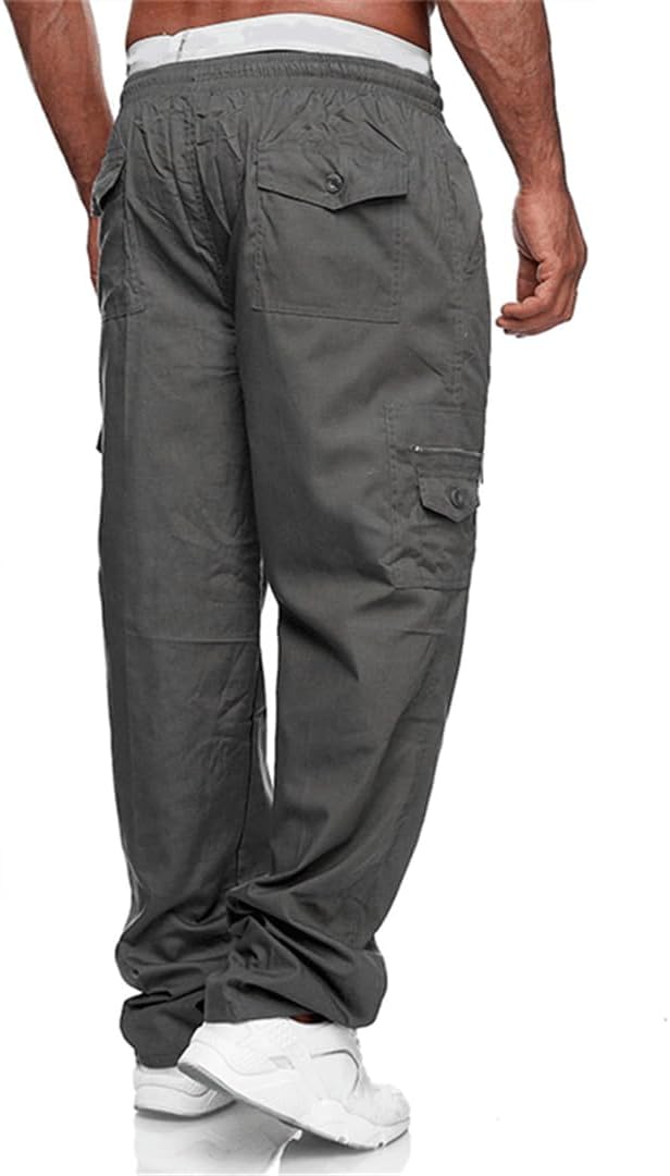 Afslappede Herre Bukser Med Snøre Og Lommer | Casual