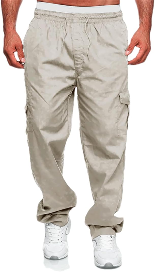 Afslappede Herre Bukser Med Snøre Og Lommer | Casual