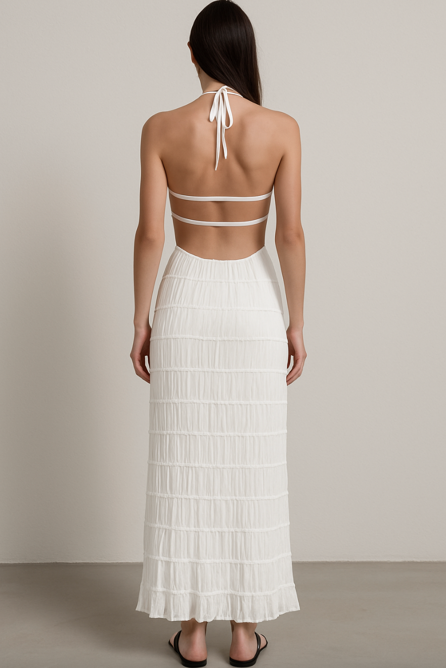 Alana | Dames Elegant Sommer Maxikjole | Maxi