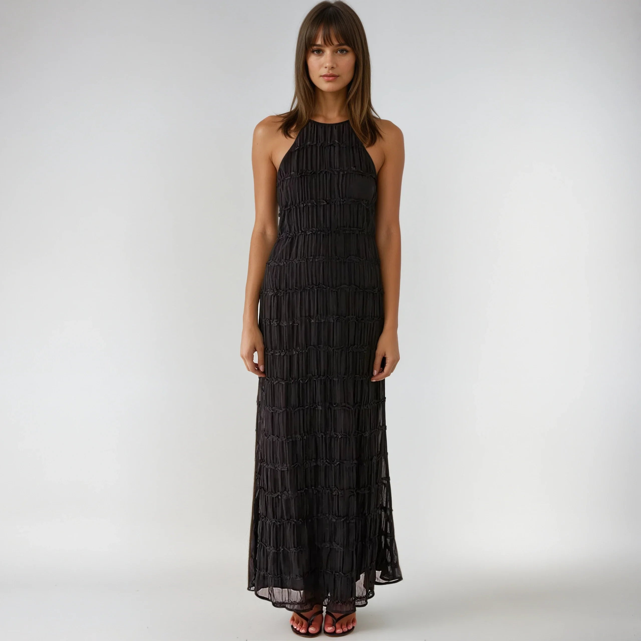 Alana | Dames Elegant Sommer Maxikjole | Maxi