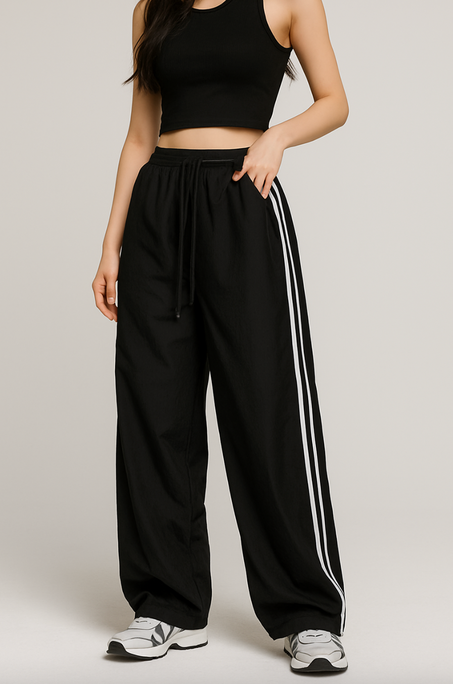 Astrid | Dame Sportiv Komfort Wide-Leg Bukser | Elastisk