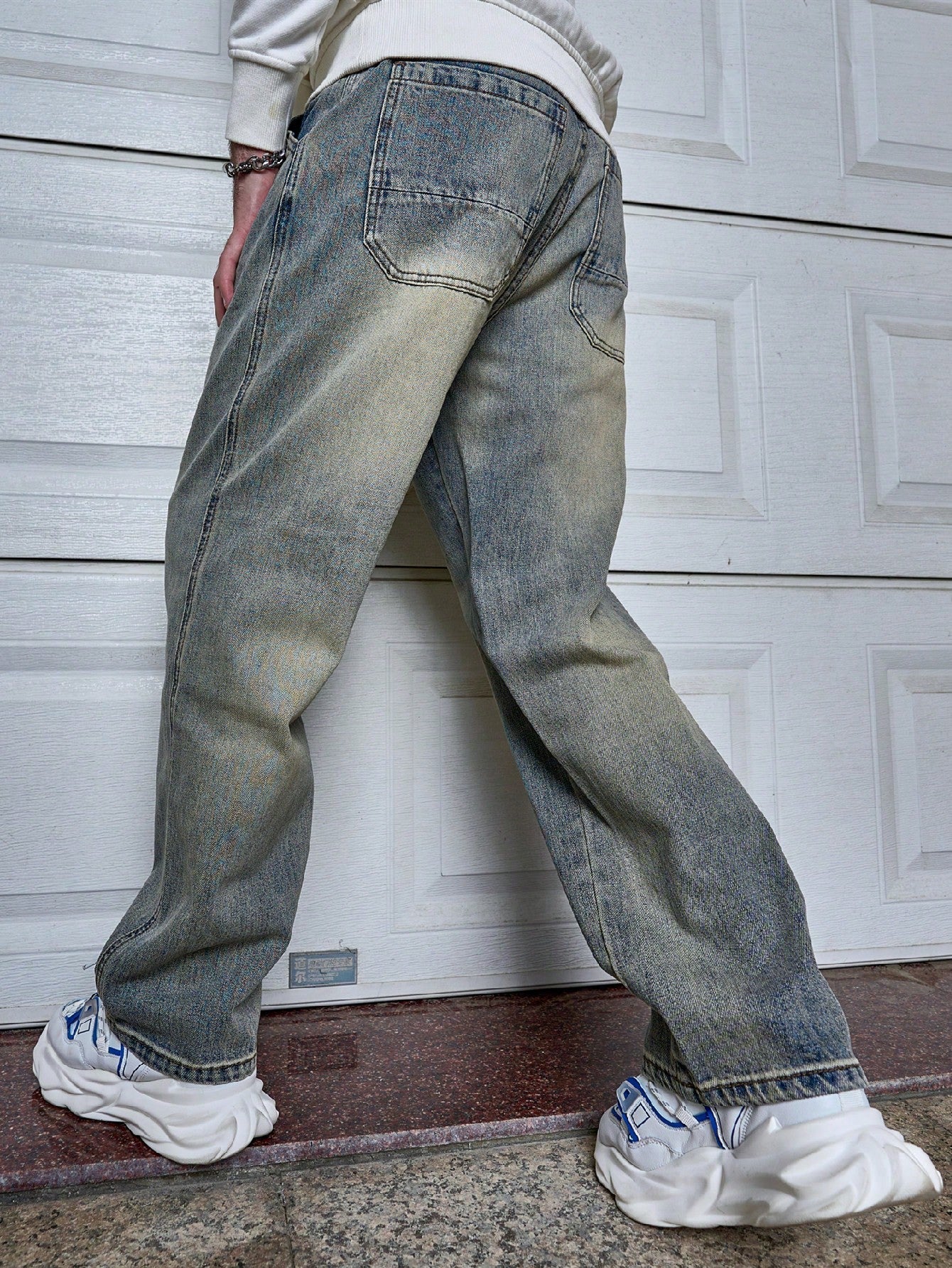 Baggy Herrejeans Med Løs Pasform Og Vasket Finish | Retro Look