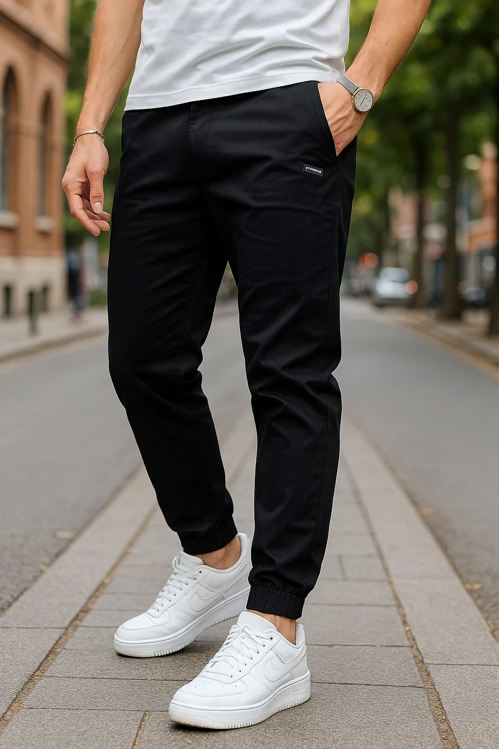 Clyde | Herre Elastisk Cargo Bukser | Komfort