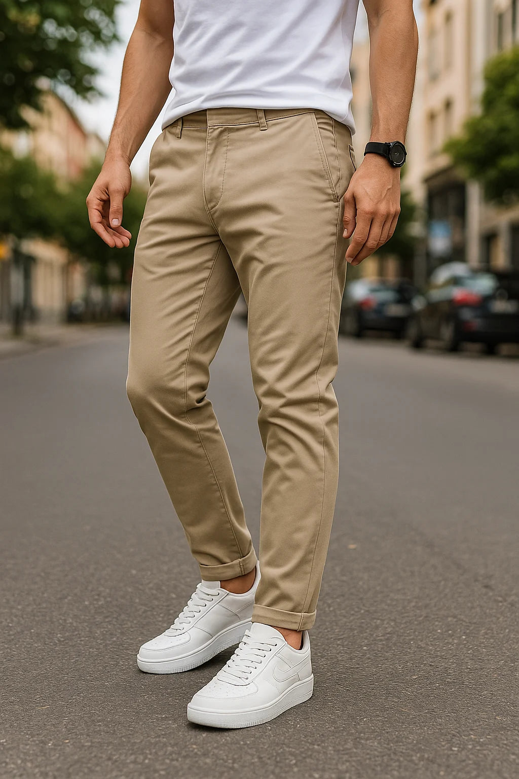 Clyde | Herre Elastisk Cargo Bukser | Komfort