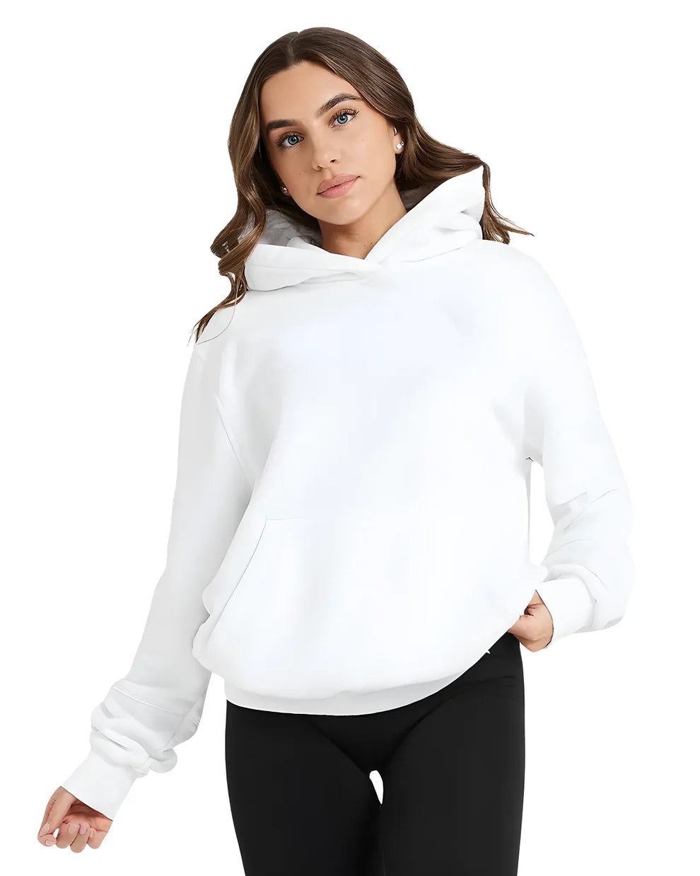 College Dame Hoodie Med Kængurulomme | Fashion