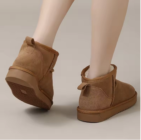 Dame Bamsestøvler Med Plateau & Vinterfor