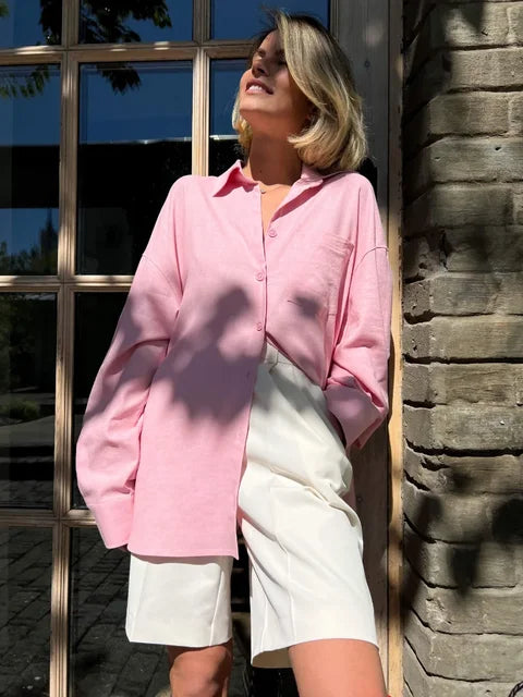 Dame Bermuda Shorts Med Pressefolder | Stof