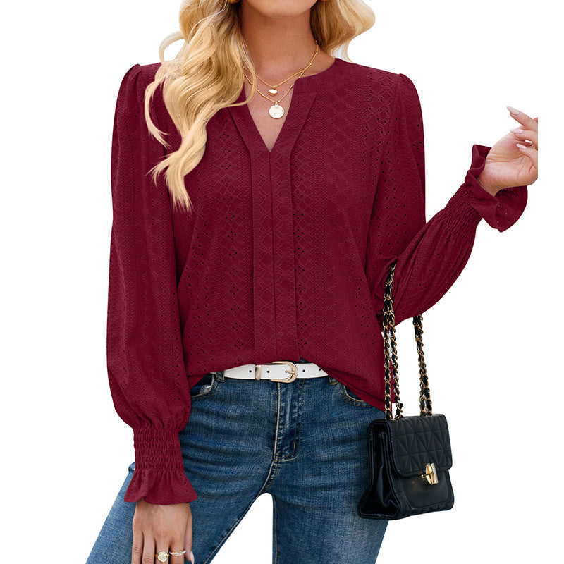 Dame Bluser Med Mønstret | Langærmet