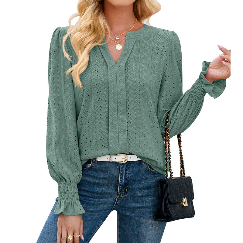 Dame Bluser Med Mønstret | Langærmet