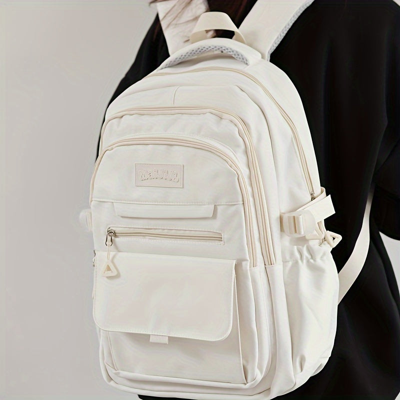 Dame Canvas Rygsæk Med Lynlås & Frontlomme