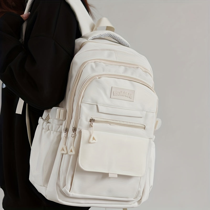 Dame Canvas Rygsæk Med Lynlås & Frontlomme