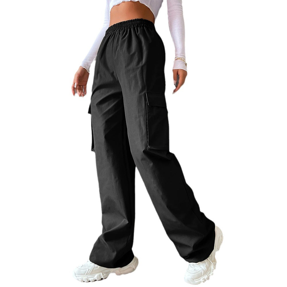 Dame Cargobukser Med Elastisk Talje | Baggy