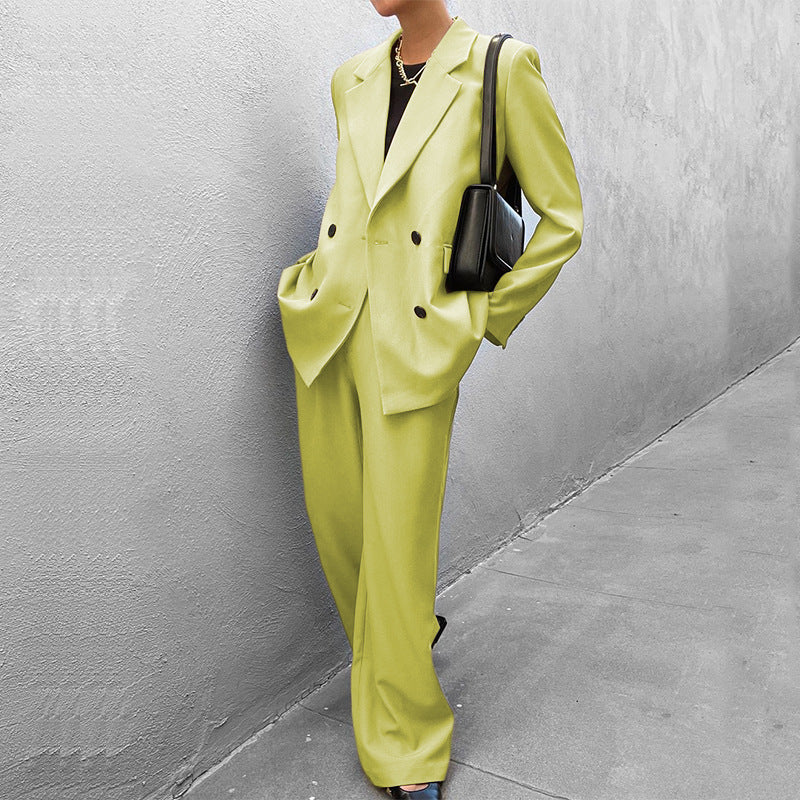 Dame Habitsæt Med Dobbeltknapper | Bukser