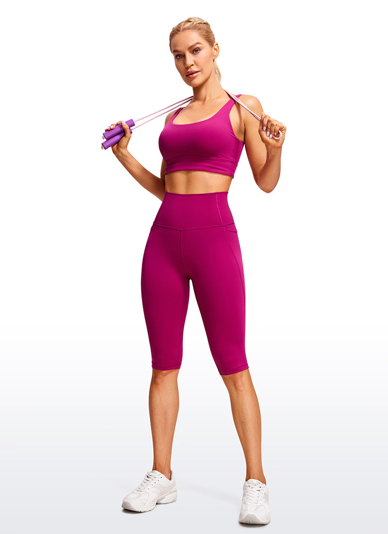 Dame Leggings Med Lommer | Korte