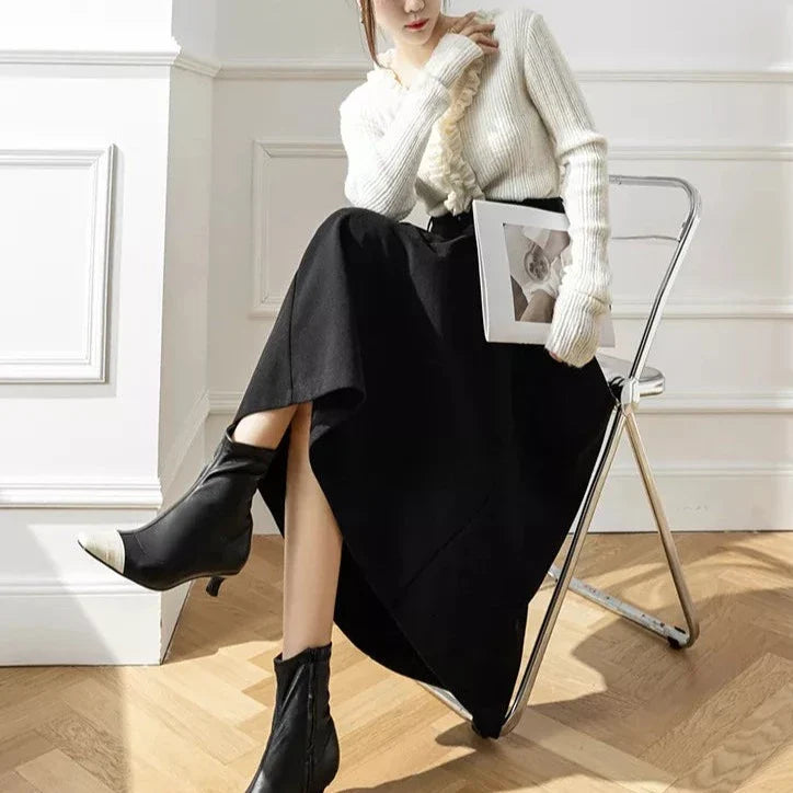 Dame Nederdele Med Plissering | Lange A-Line