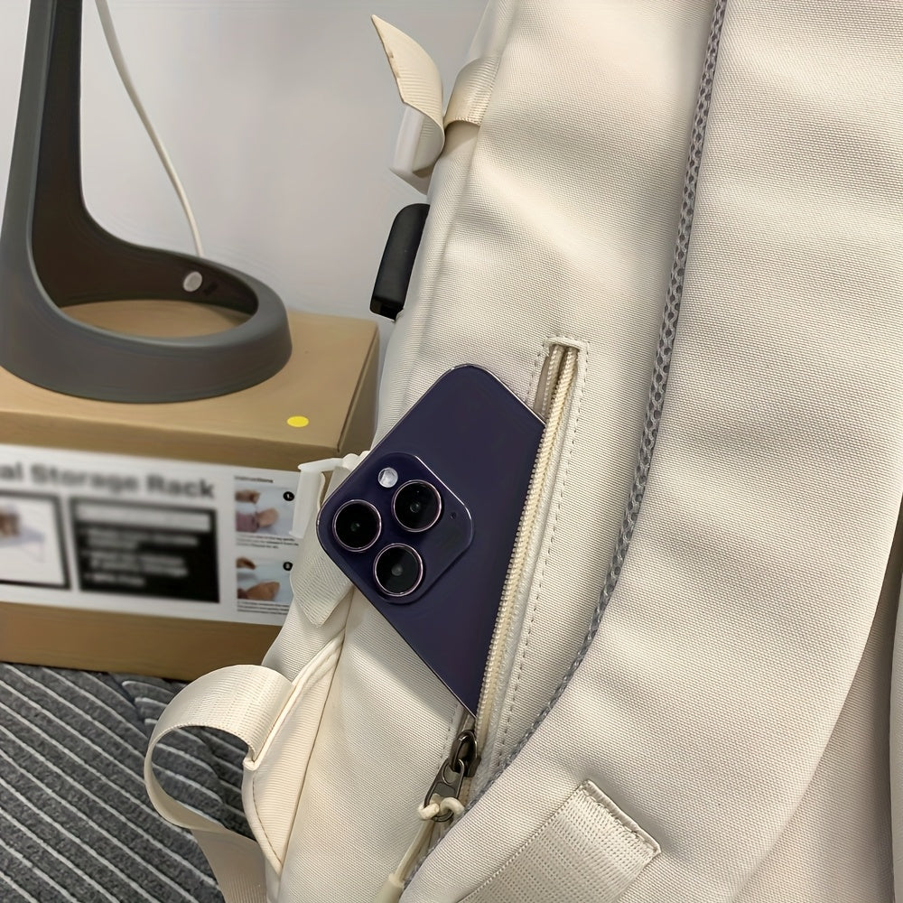 Dame Rygsæk Med Lynlås & Flere Opbevaringsrum