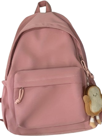 Dame Rygsæk Med Lynlås & Forlomme