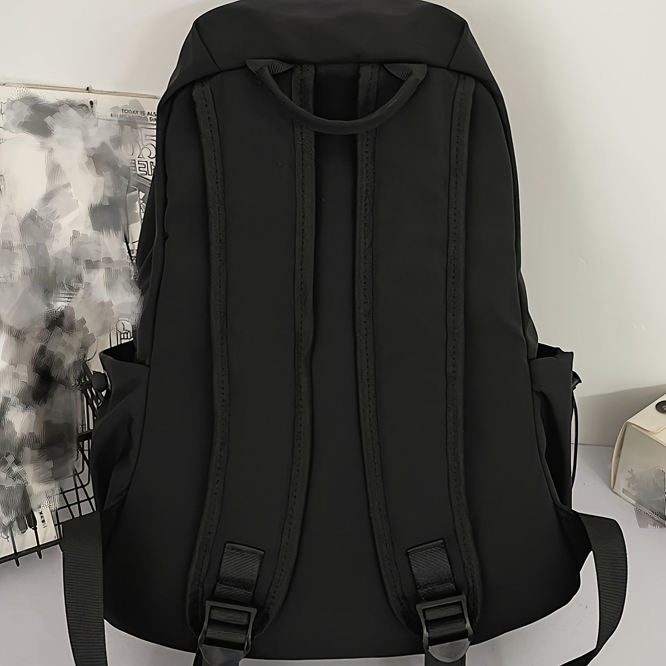 Dame Skoletaske Med Lynlås & Skulderstrop