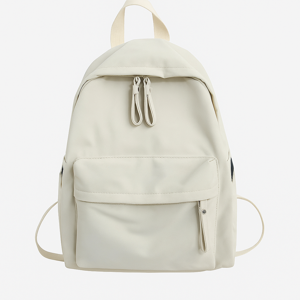 Dame Sort Rygsæk Med Lynlås & Forlomme