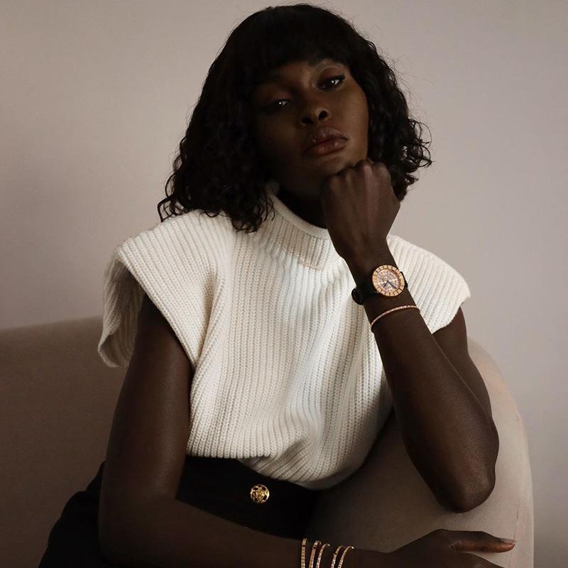 Dame Strik Vest Med Rullekrave | Ribstrik