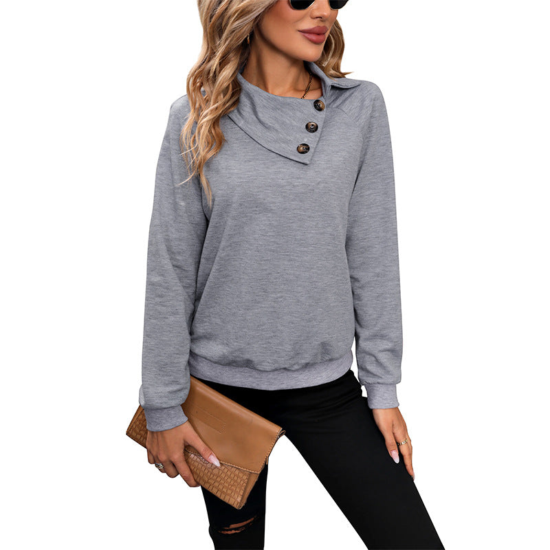 Dame Sweatshirt Med Turtle Neck | Wrap