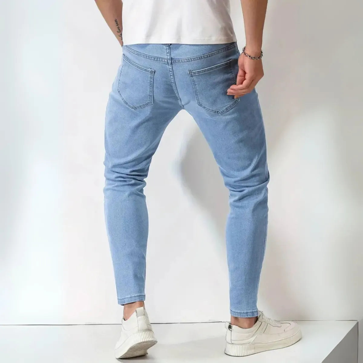 Elastiske Herrejeans Med Slank Pasform Og Høj Komfort | Letvægt