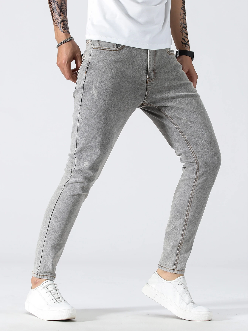 Elastiske Herrejeans Med Slank Pasform Og Høj Komfort | Letvægt