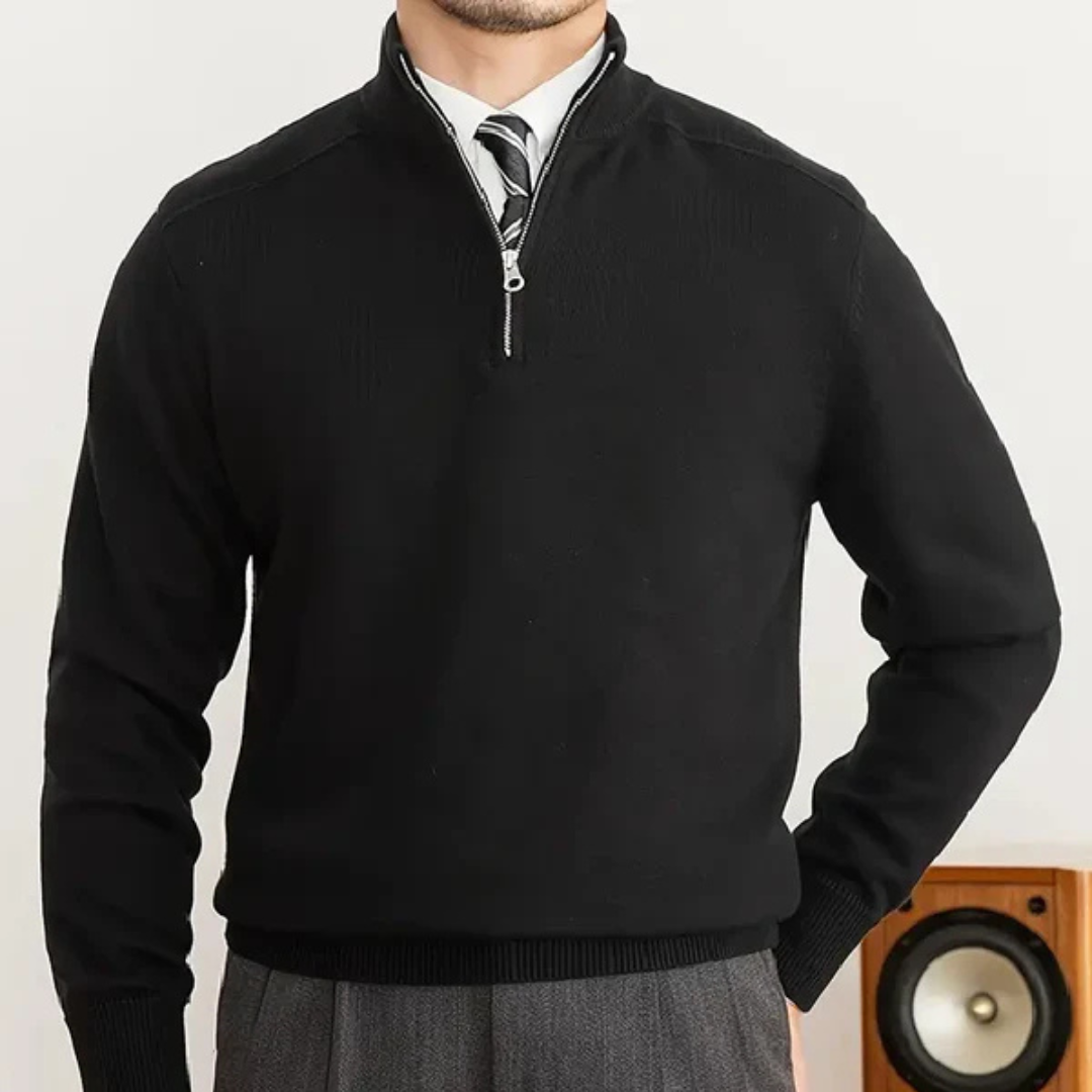 Gianni | Herre Klassisk Halvlyn Sweater
