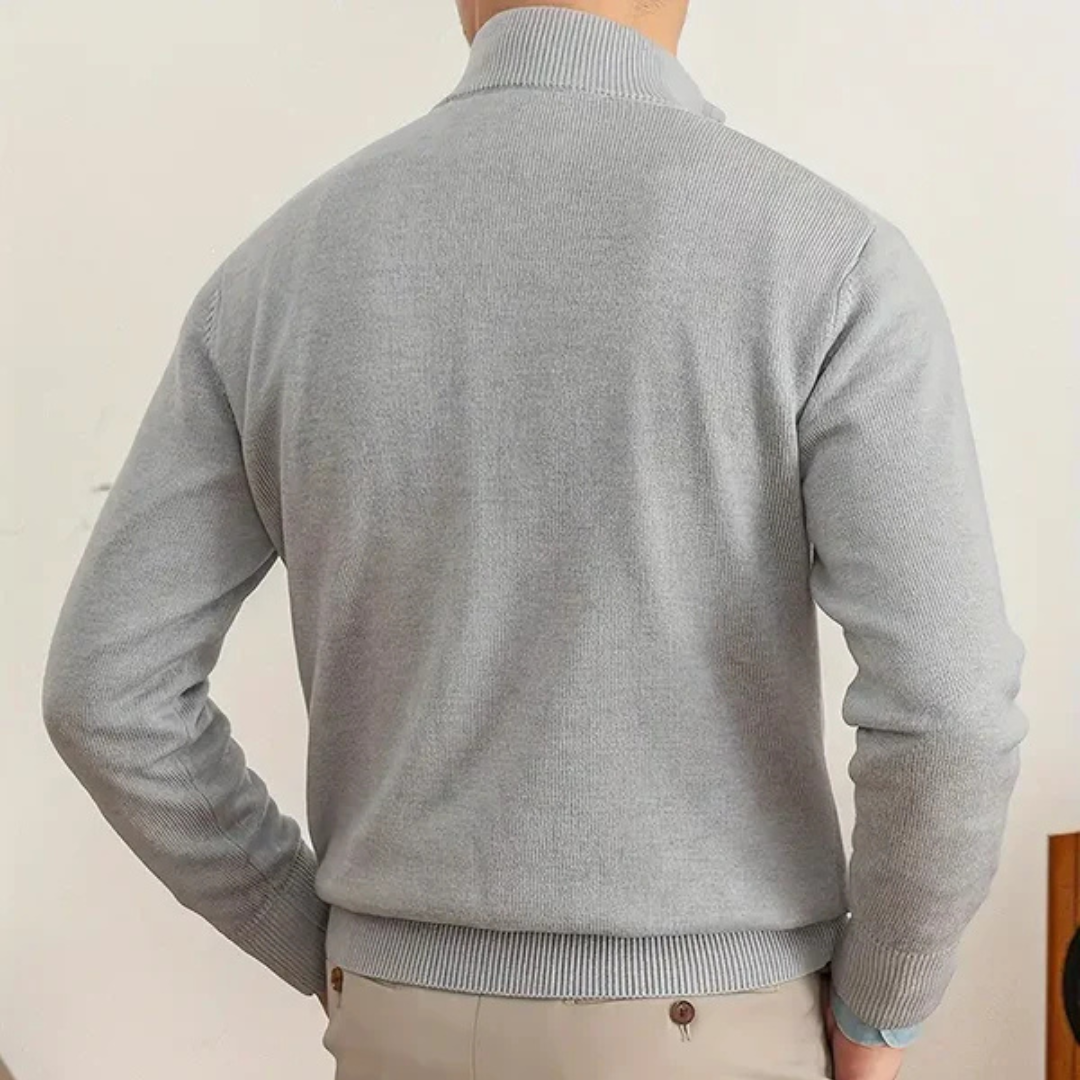 Gianni | Herre Klassisk Halvlyn Sweater