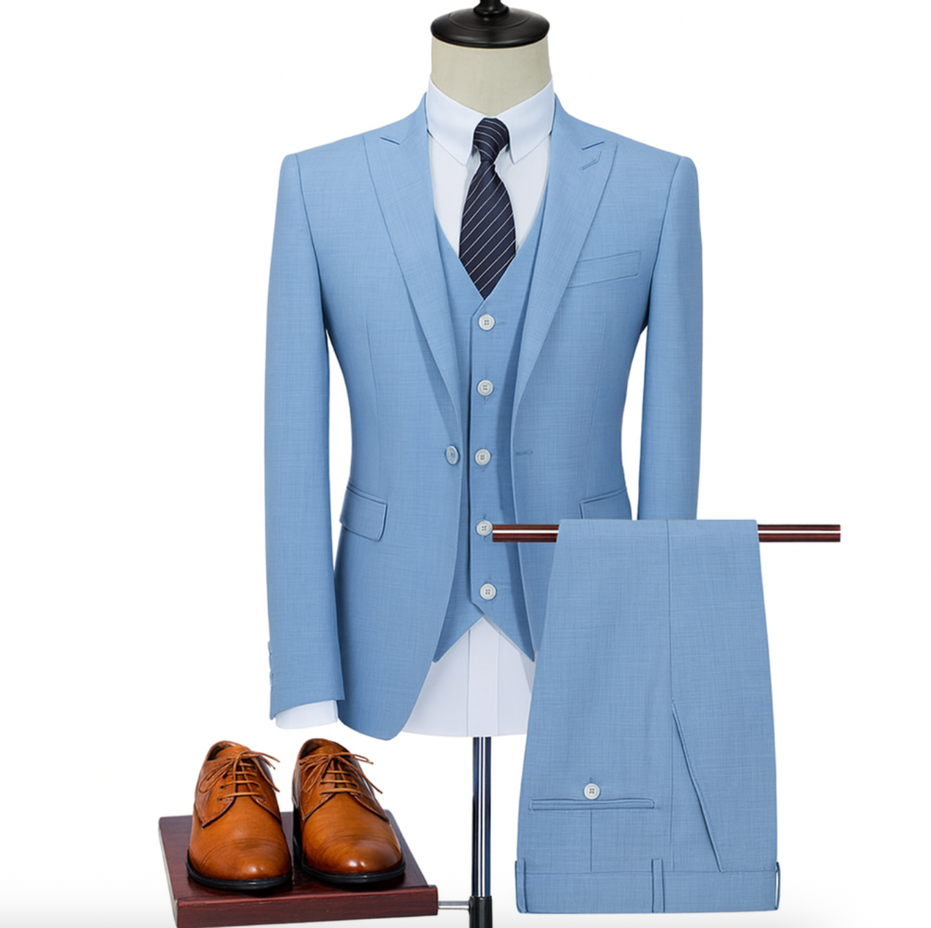 Herre Jakkesæt Med Vest | Bryllups 3-Delt