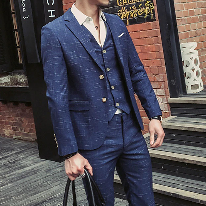 Herre Jakkesæt Med Vest | Business 3-Delt