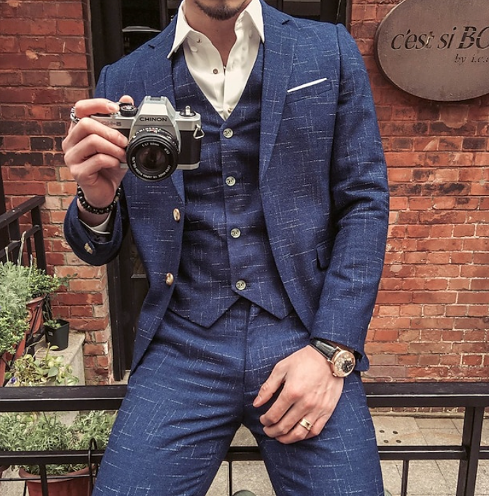 Herre Jakkesæt Med Vest | Business 3-Delt