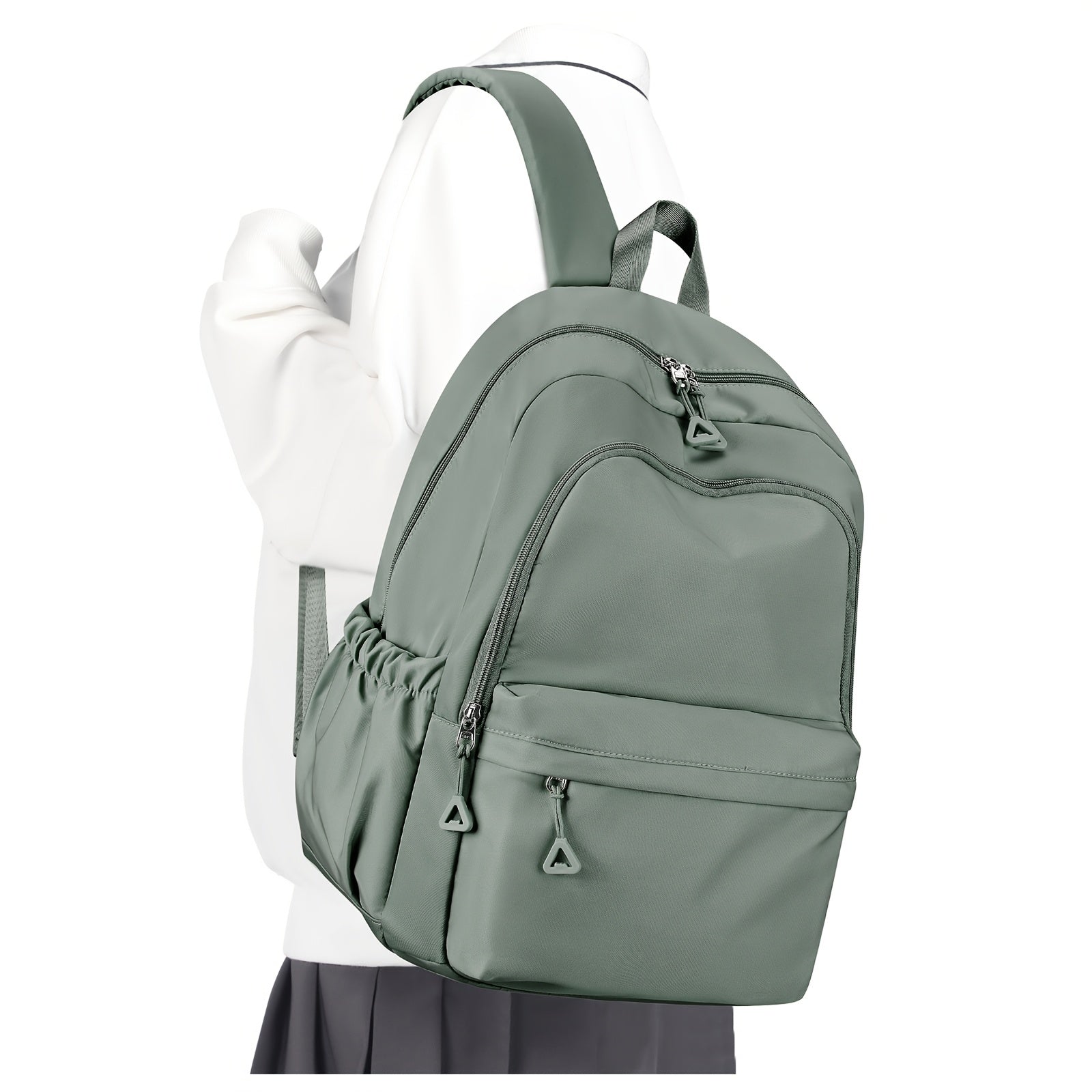 Herre Rygsæk Med Sidelommer & Lynlåsrums