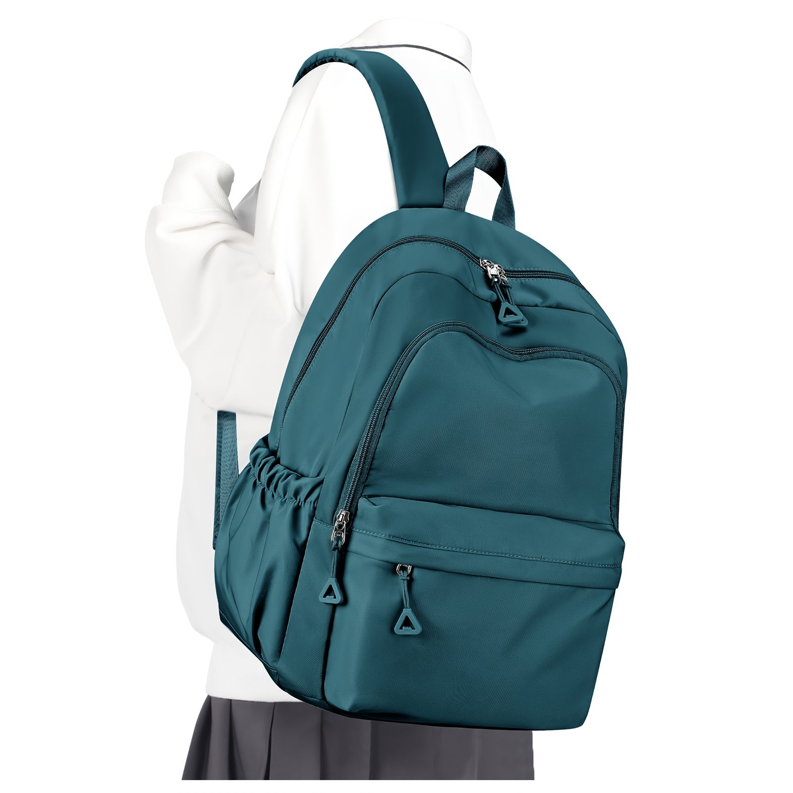 Herre Rygsæk Med Sidelommer & Lynlåsrums