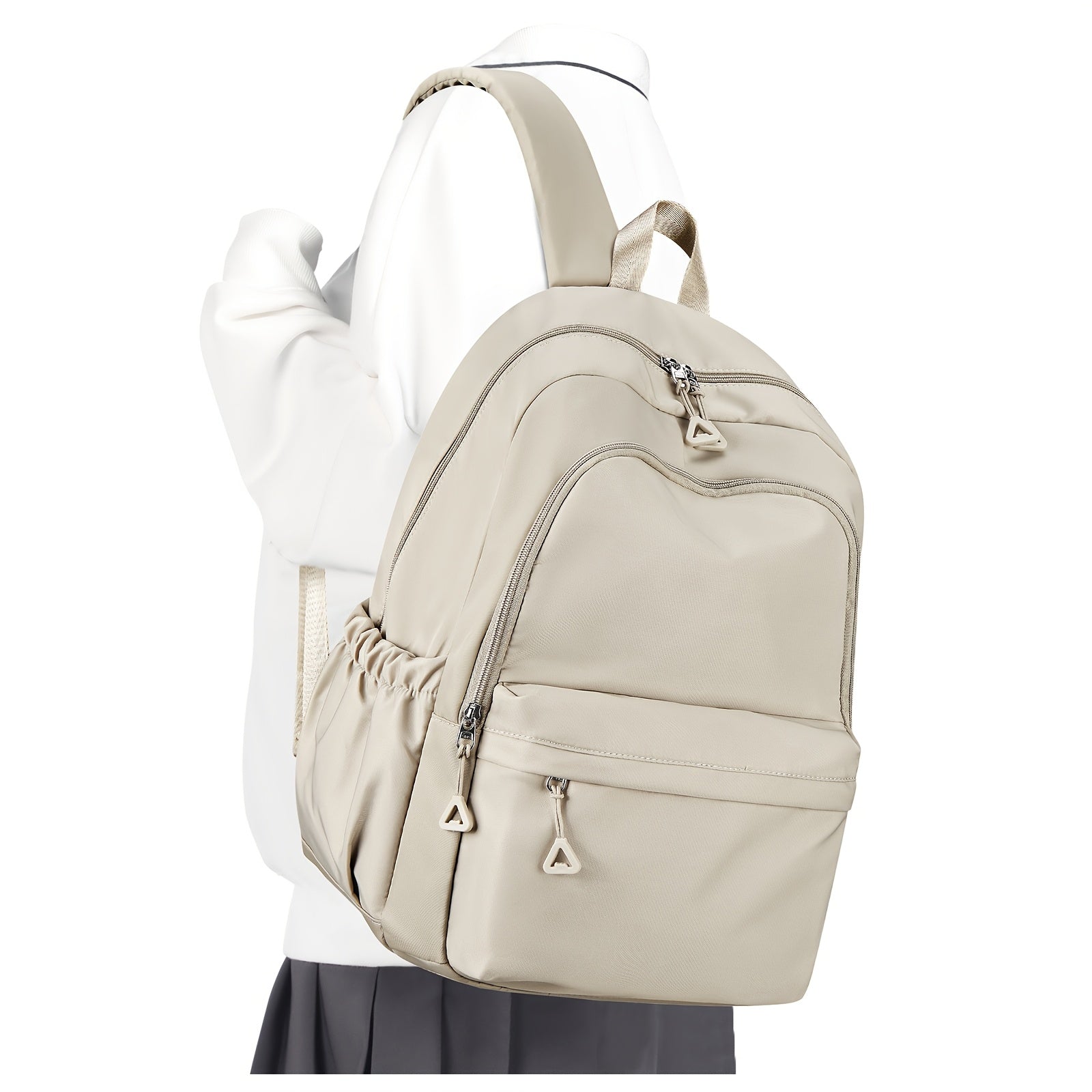 Herre Rygsæk Med Sidelommer & Lynlåsrums