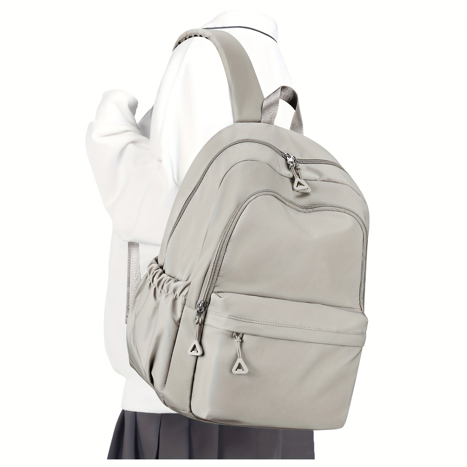 Herre Rygsæk Med Sidelommer & Lynlåsrums