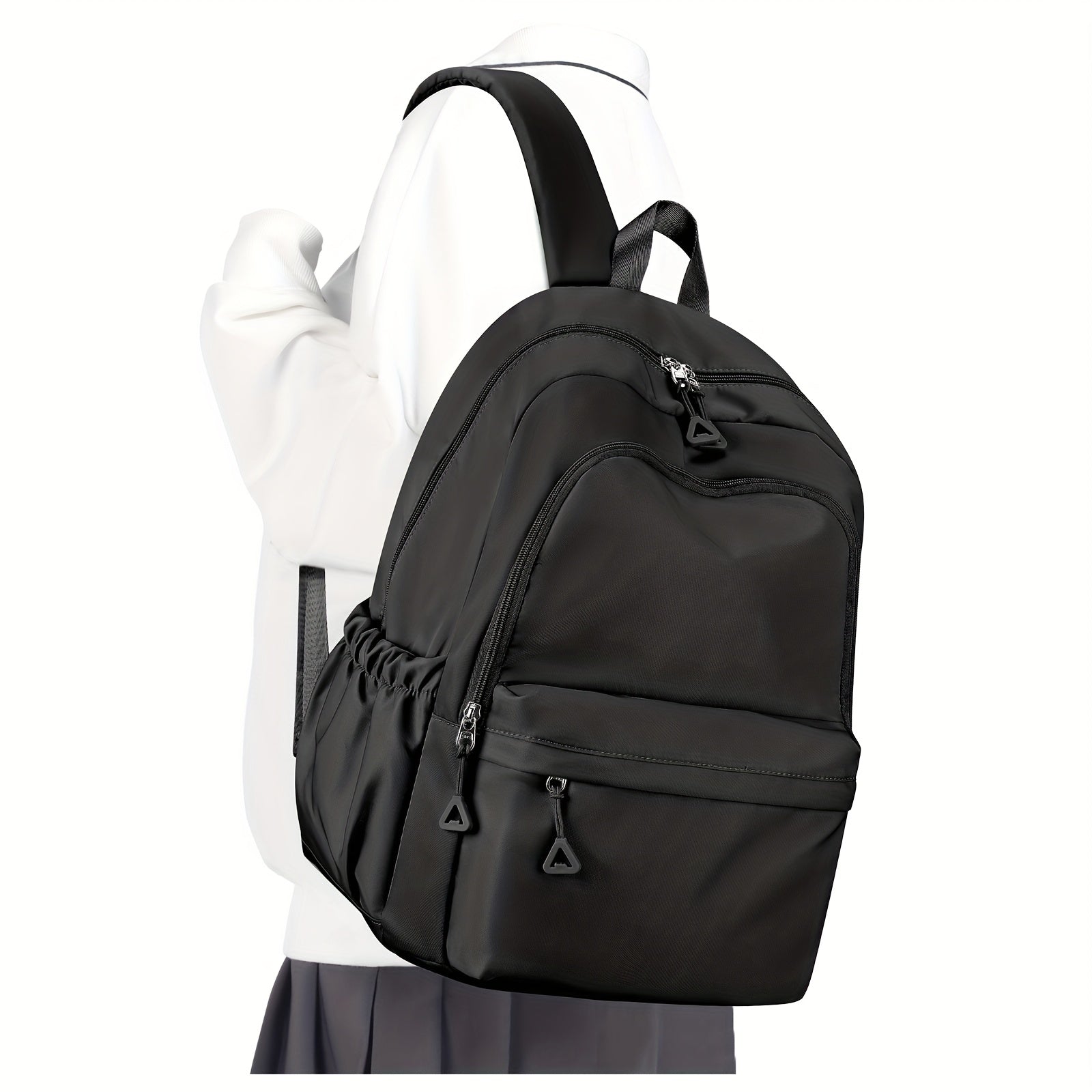 Herre Rygsæk Med Sidelommer & Lynlåsrums