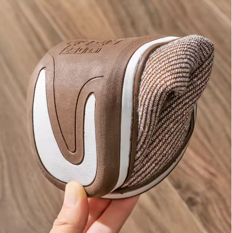 Herre Stribede Hjemmesko Med Lukket Tå & Foret Indersål