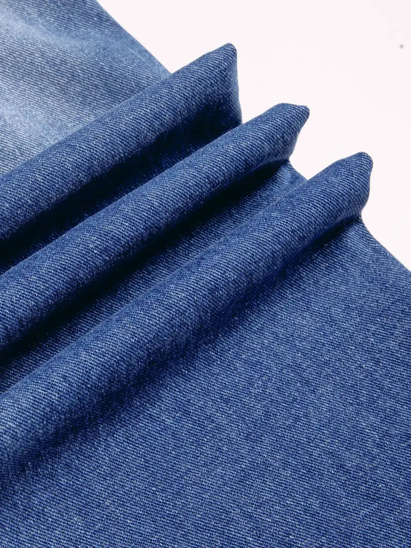 Herrer Jeans Med Kontrast Syning & Vask