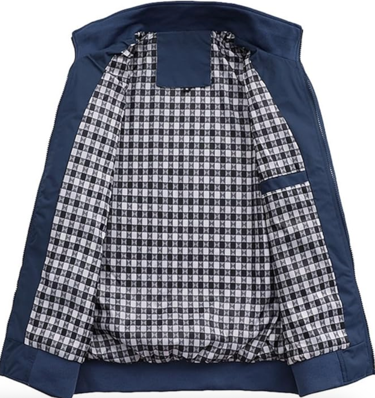 Herrer Regnjakke Med Lynlåslommer & Foret