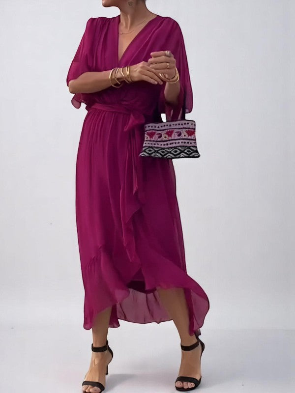 Ingrid | Kvinders Elegante Luftige Kjole | Udringet