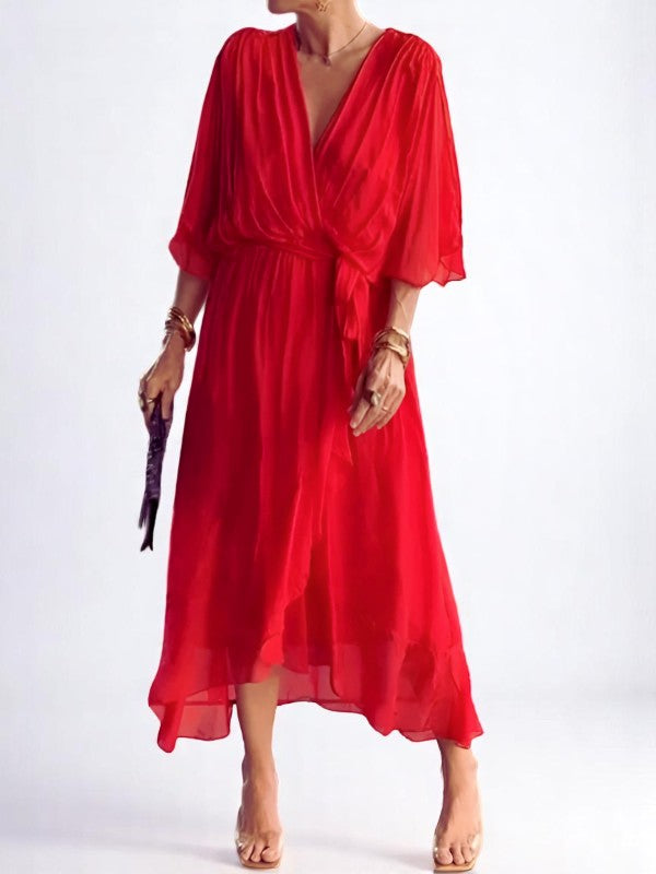 Ingrid | Kvinders Elegante Luftige Kjole | Udringet