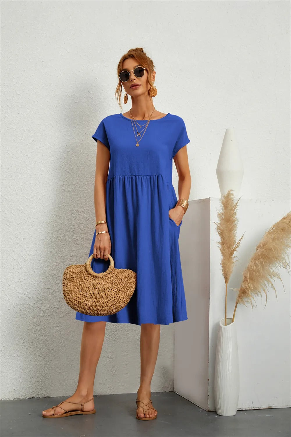Irene | Damer Elegant Sommer Midi Kjole