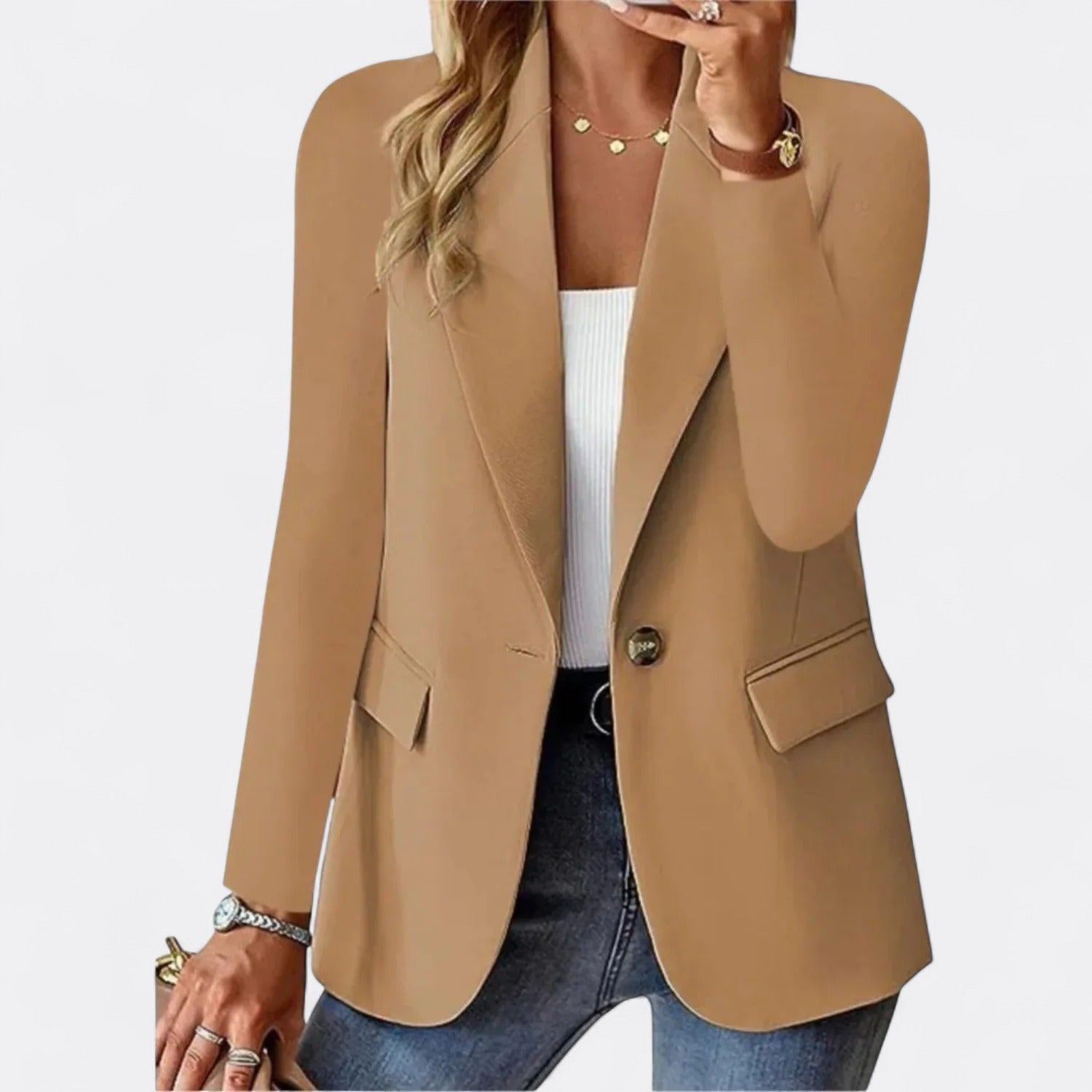 Ivelle | Kvinders Elegant Moderne Blazer | Forretning