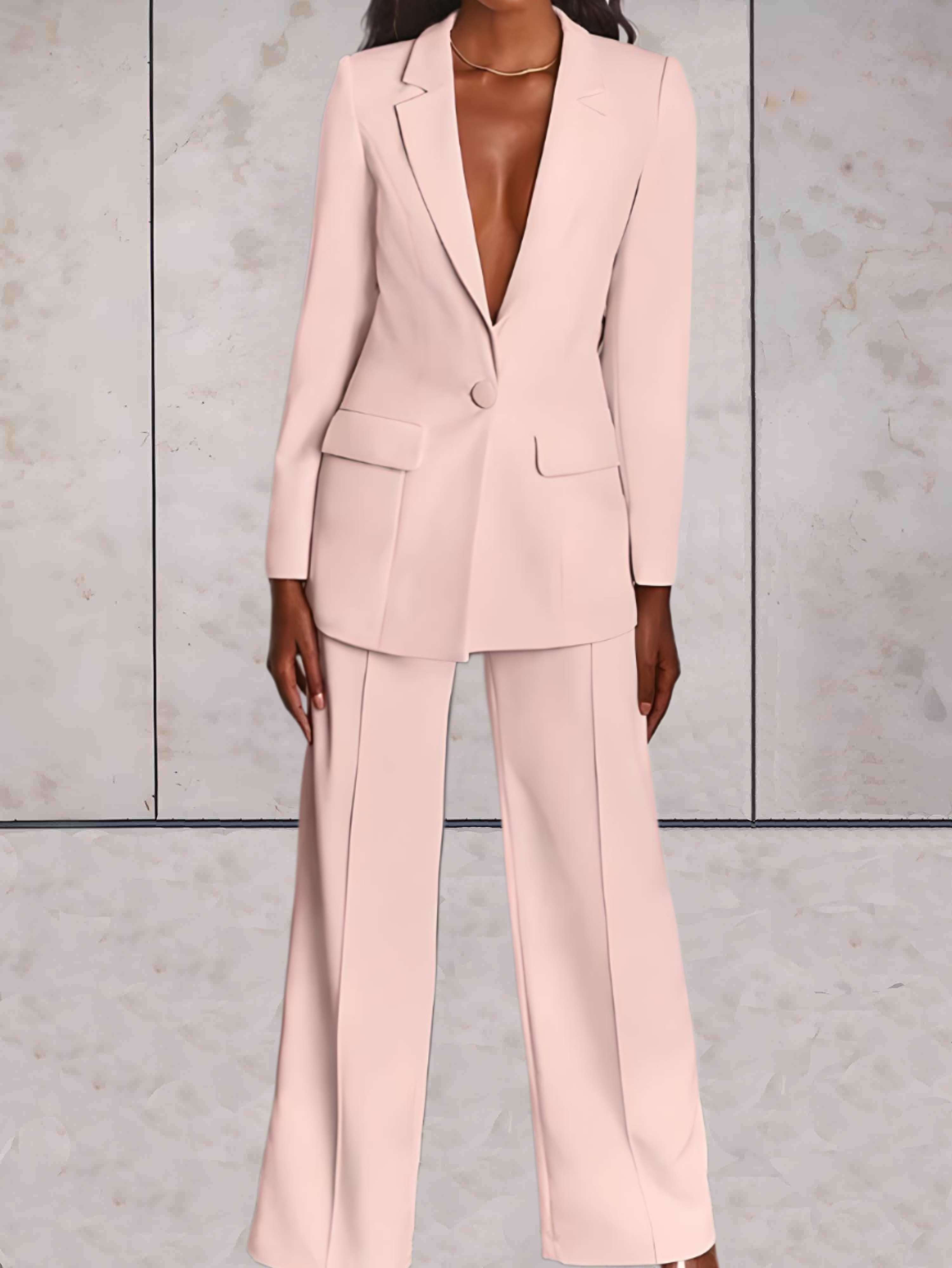 Liv | Dametøj Farverigt Enkelt Radet Jakkesæt | Statement & Elegant