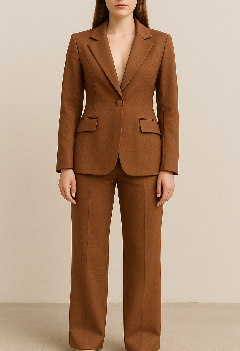 Liv | Dametøj Farverigt Enkelt Radet Jakkesæt | Statement & Elegant