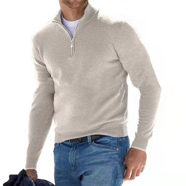 Lucio | Herre Klassisk Halvlyn Sweater