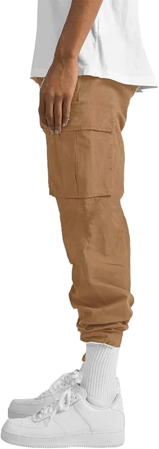 Robuste Herre Bukser Med Lommer I Cargo-Stil | Casual