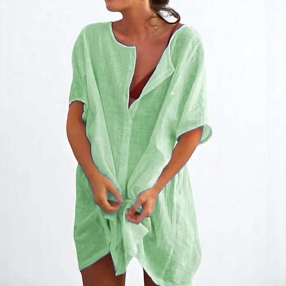 Saga | Dame Luftig Strand Tunika | Sommer