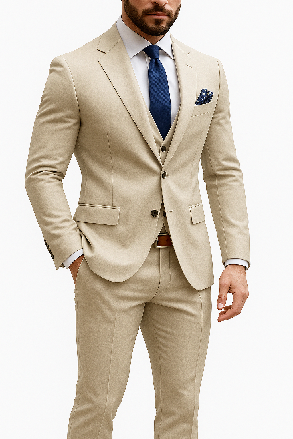 Herrer Jakkesæt Slim Fit Med Bukser & Vest